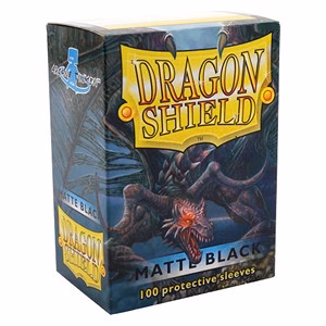 100 Dragon Shield Sleeves - Matte Black