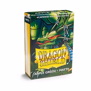 60 Small Dragon Shield Sleeves - Matte Apple Green