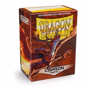 100 Dragon Shield Sleeves - Matte Crimson
