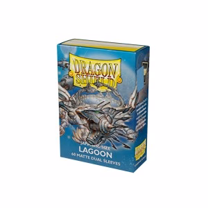 60 Small Dragon Shield Sleeves - Dual Matte Lagoon
