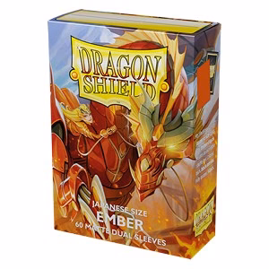 60 Small Dragon Shield Sleeves - Matte Dual Ember