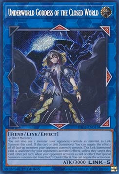 Underworld Goddess of the Closed World (V.3 - Secret Rare)