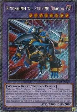 Rindbrumm the Striking Dragon (V.4 - Platinum Secret Rare)