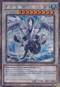 Trishula, Dragon of the Ice Barrier (V.4 - Platinum Secret Rare)