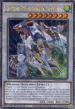 Crystal Wing Synchro Dragon (V.4 - Platinum Secret Rare)