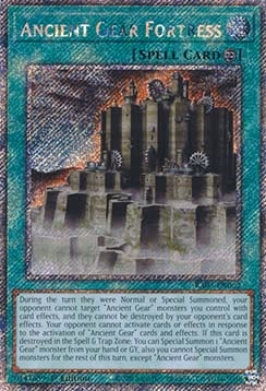 Ancient Gear Fortress (V.4 - Platinum Secret Rare)