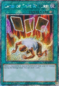 Card of Safe Return (V.1 - Platinum Secret Rare)