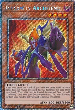 Infernity Archfiend (V.1 - Platinum Secret Rare)