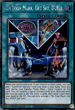 On Your Mark, Get Set, DUEL! (V.1 - Platinum Secret Rare)