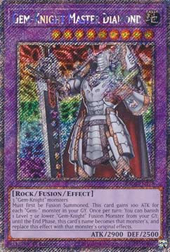 Gem-Knight Master Diamond (V.1 - Platinum Secret Rare)