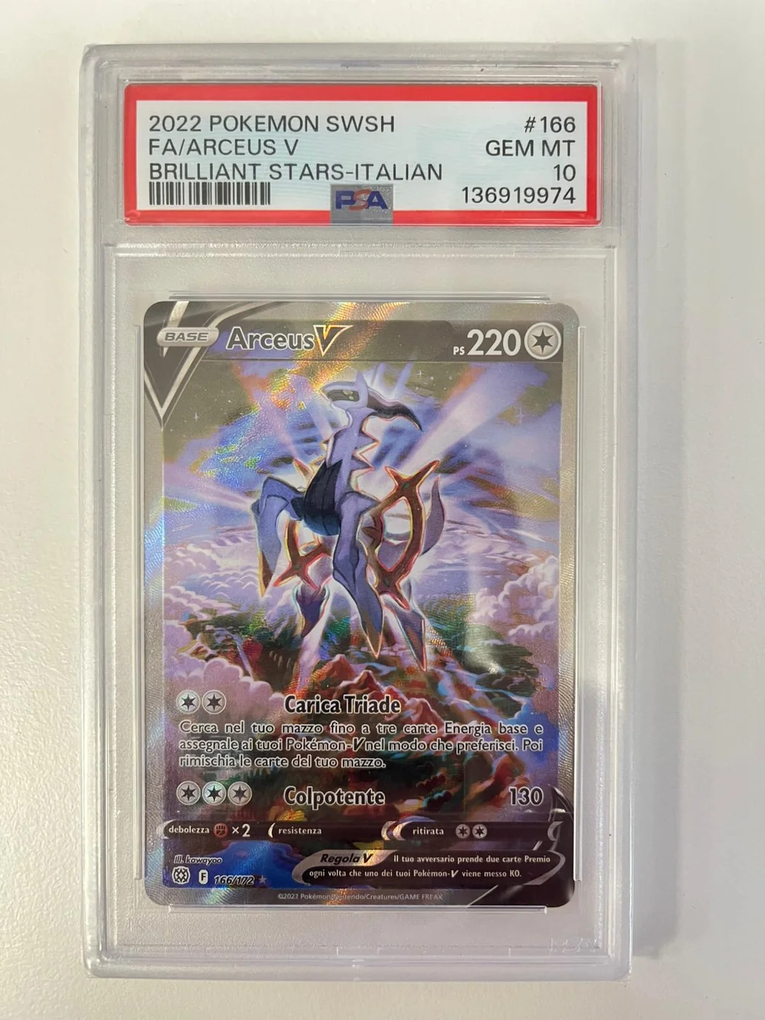 Arceus V Astri Lucenti ITA PSA 10