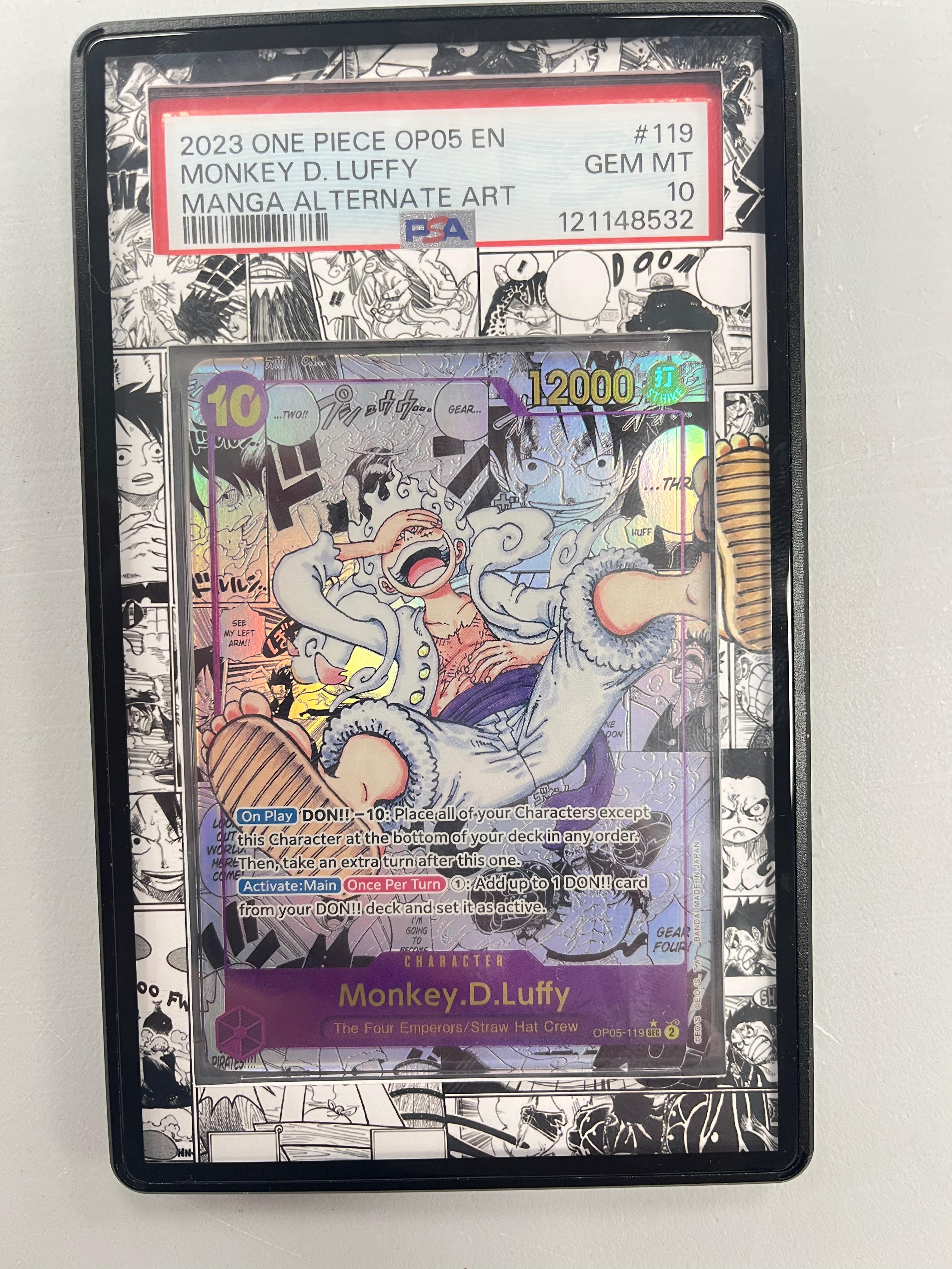 Monkey D. Luffy Manga Rare OP05-119 ENG PSA 10