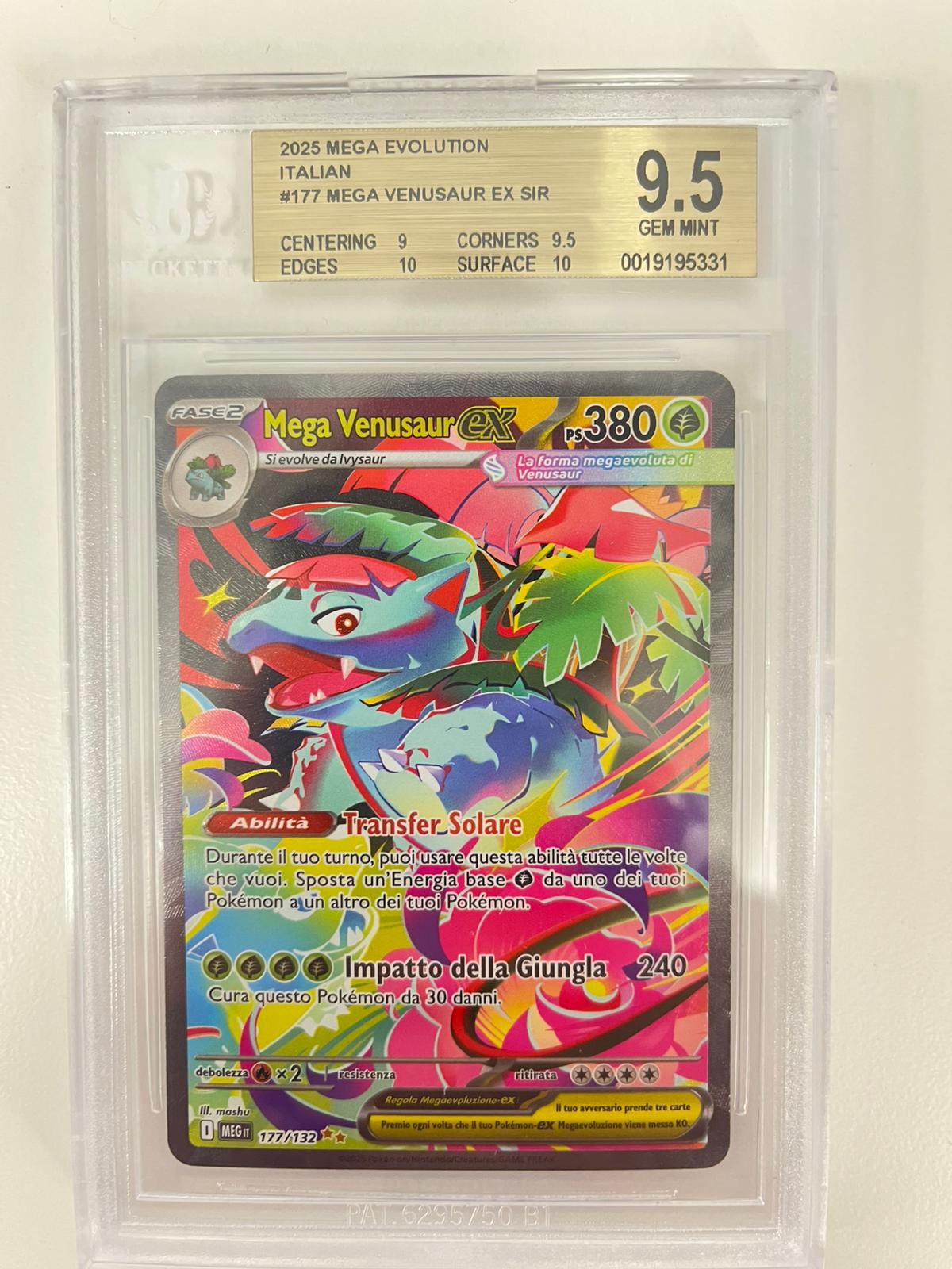 Mega Venusaur EX Megaevoluzione ITA BGS 9.5